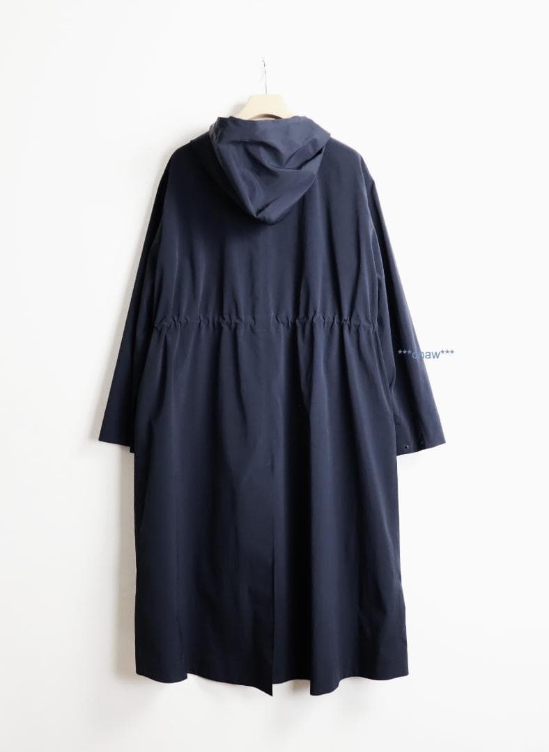 theory luxe 軽量 ナイロン コート LUCCA LORENA 紺