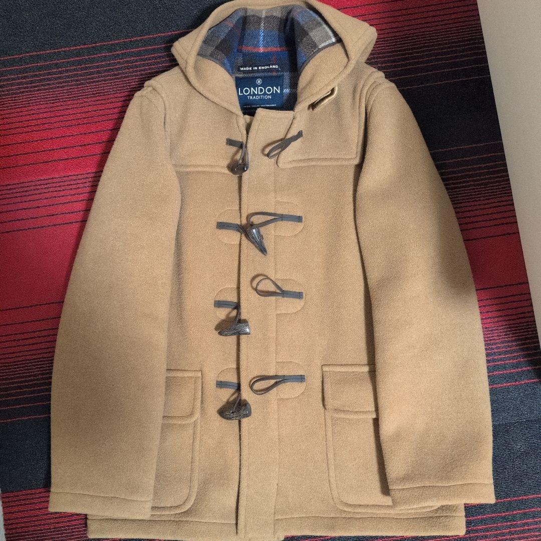 ベージュ ダッフルコート メンズ LL XL London Tradition