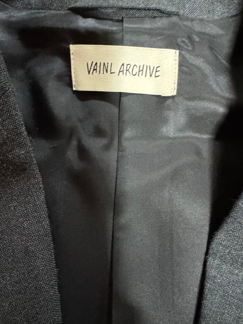 VAIN ARCHIVE グレー テーラードジャケット　archive