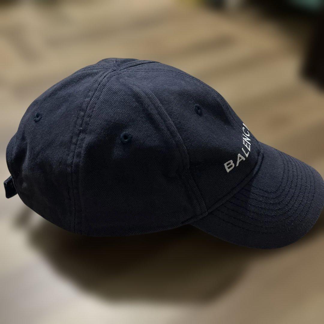 BALENCIAGA バレンシアガ キャップ ネイビー ベースボールキャップ