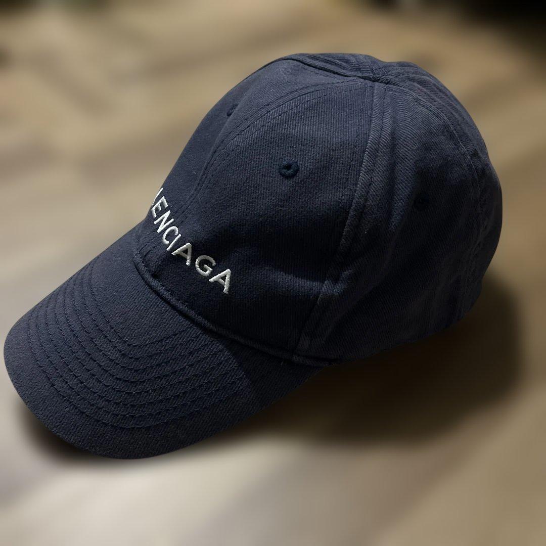 BALENCIAGA バレンシアガ キャップ ネイビー ベースボールキャップ