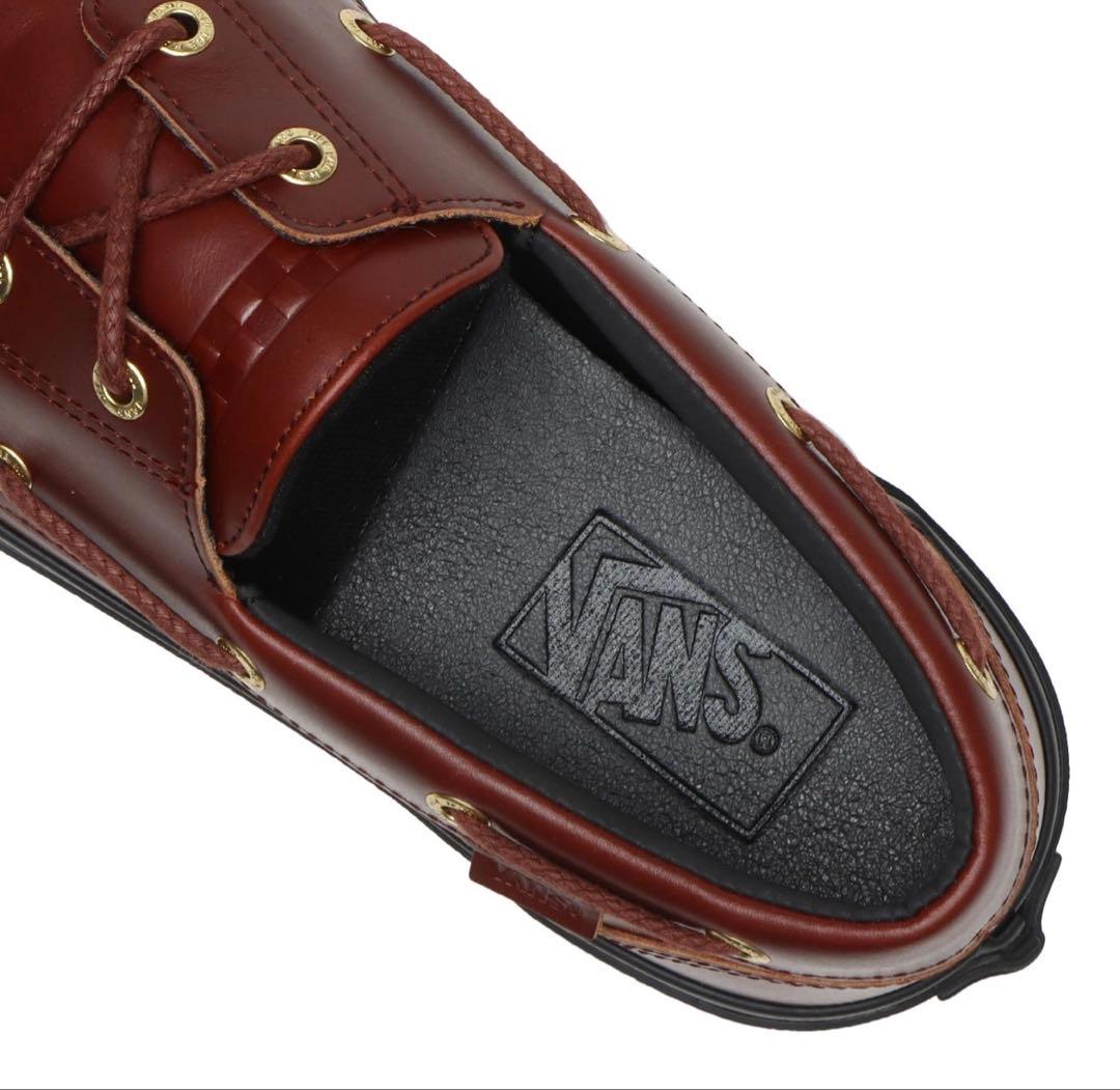 VANS ヴァンズ バンズ 2アイレット BROWN/BLACK リアルレザー