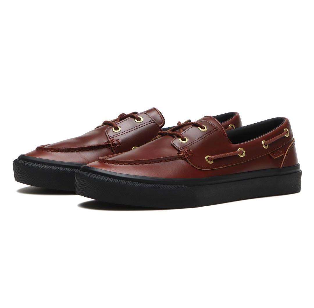 VANS ヴァンズ バンズ 2アイレット BROWN/BLACK リアルレザー
