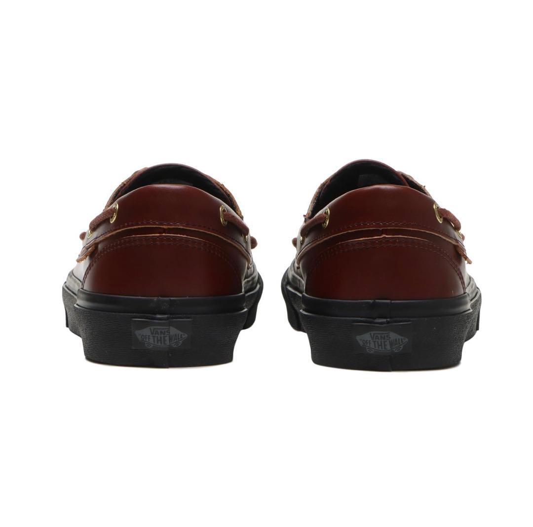 VANS ヴァンズ バンズ 2アイレット BROWN/BLACK リアルレザー