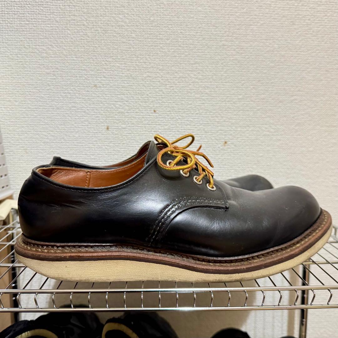 レッドウィング 8002 オックスフォード 黒 ブラッククローム redwing