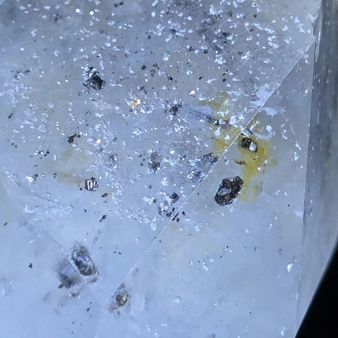 【国産鉱物標本】黄鉄鉱in水晶/Pyrite in Quartz ※長野県