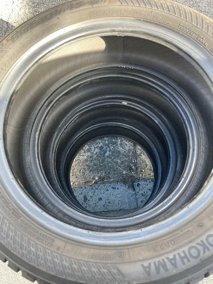 オールシーズンタイヤ ヨコハマBluEarth 4SAW21 165/55R15