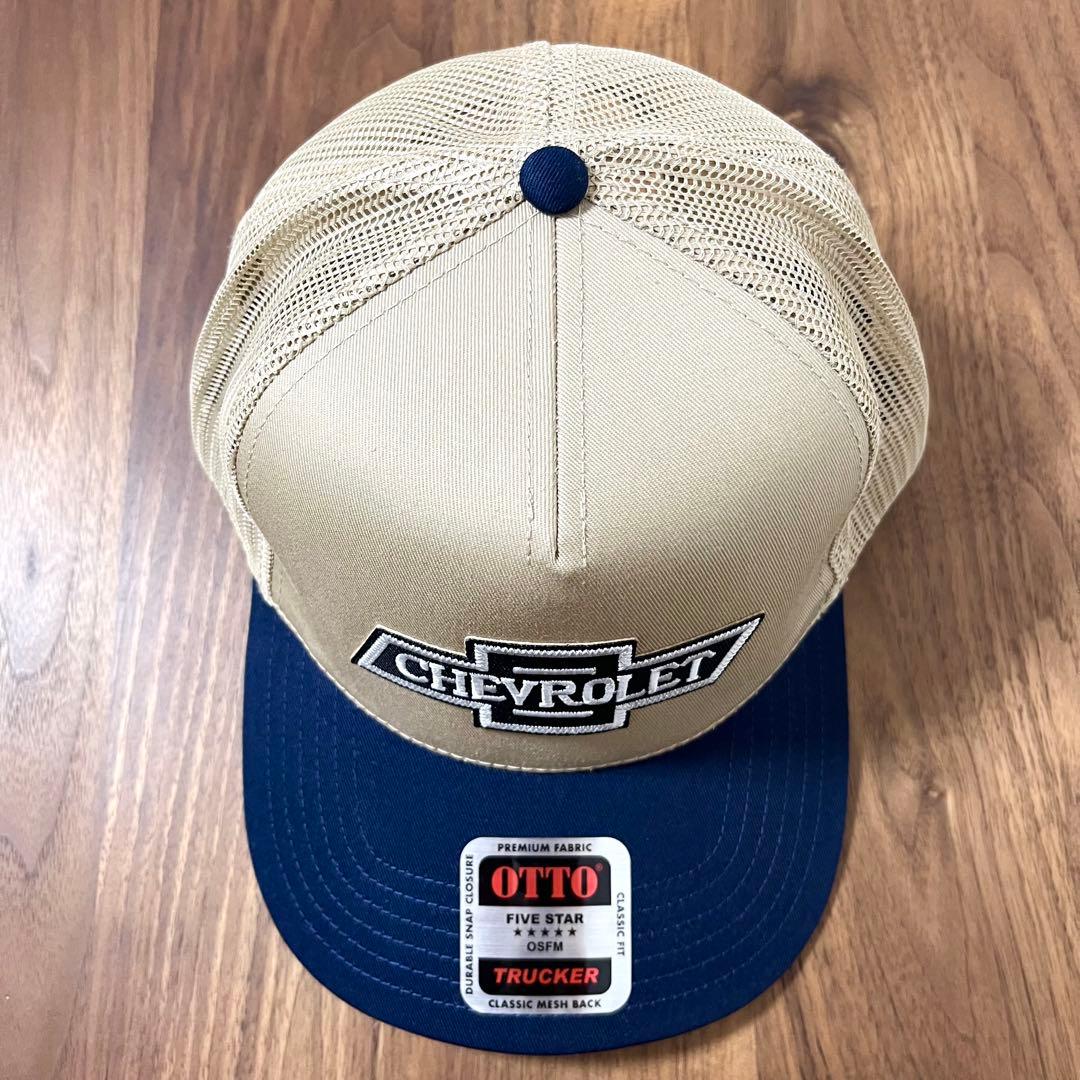 【90s chevrolet ビンテージワッペン】トラッカーキャップ アメカジ