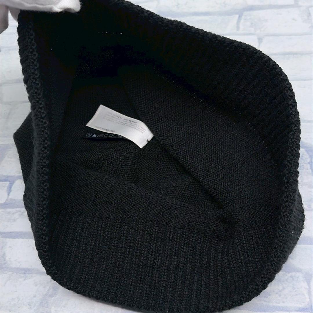 JOHN SMEDLEY CA4LA カシラ ブラック ニットビーニー ウール