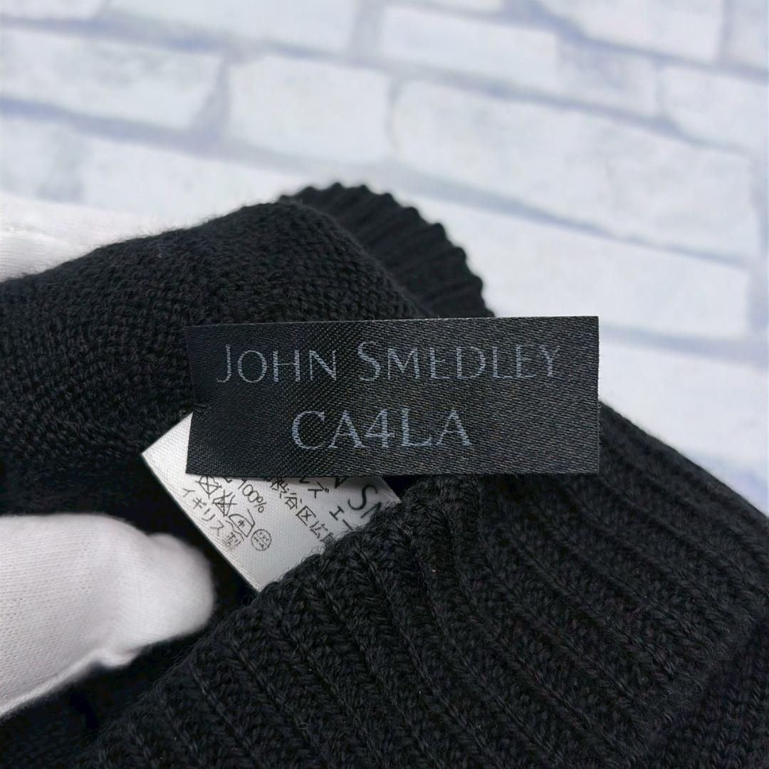 JOHN SMEDLEY CA4LA カシラ ブラック ニットビーニー ウール