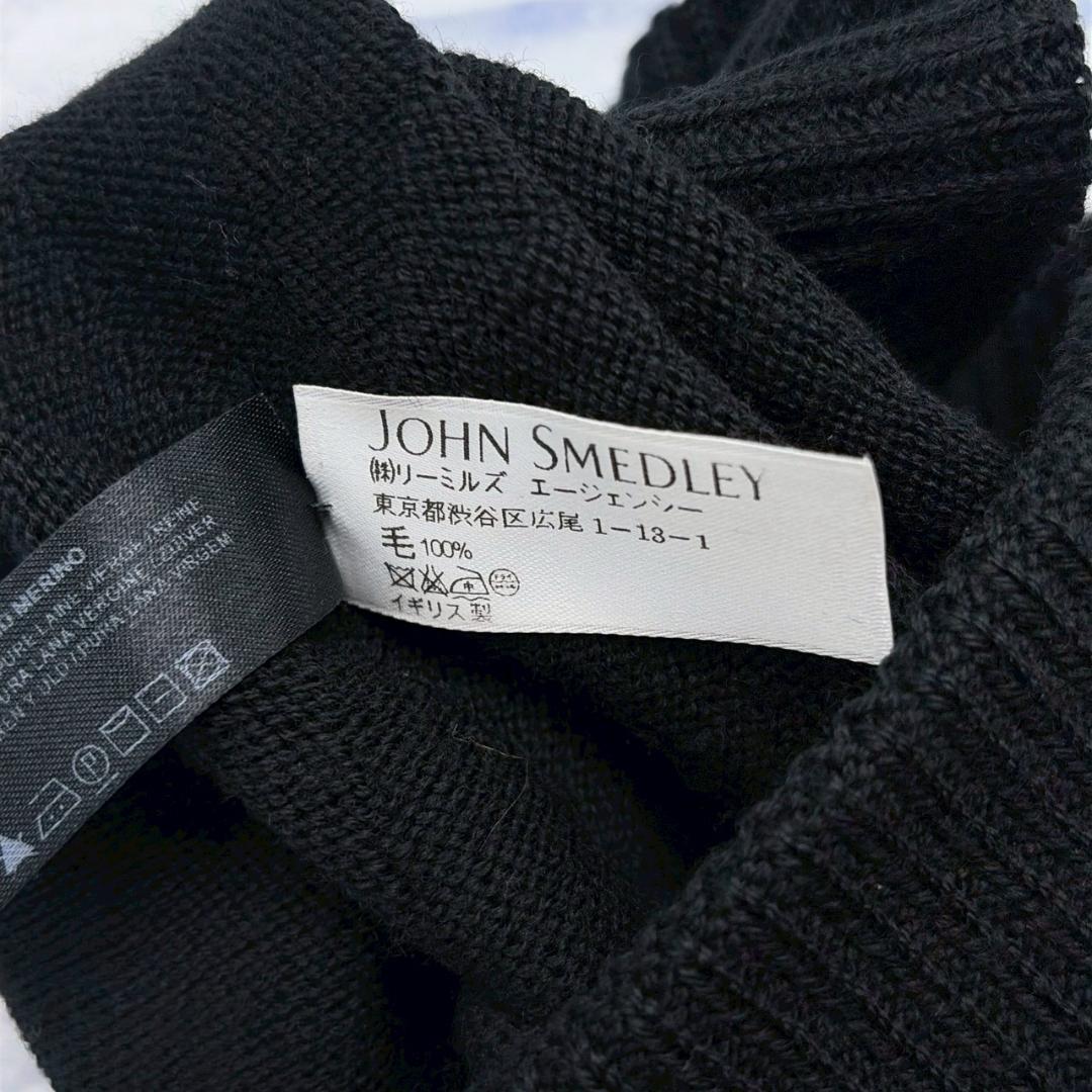 JOHN SMEDLEY CA4LA カシラ ブラック ニットビーニー ウール