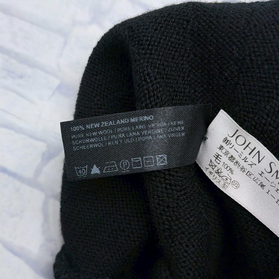 JOHN SMEDLEY CA4LA カシラ ブラック ニットビーニー ウール