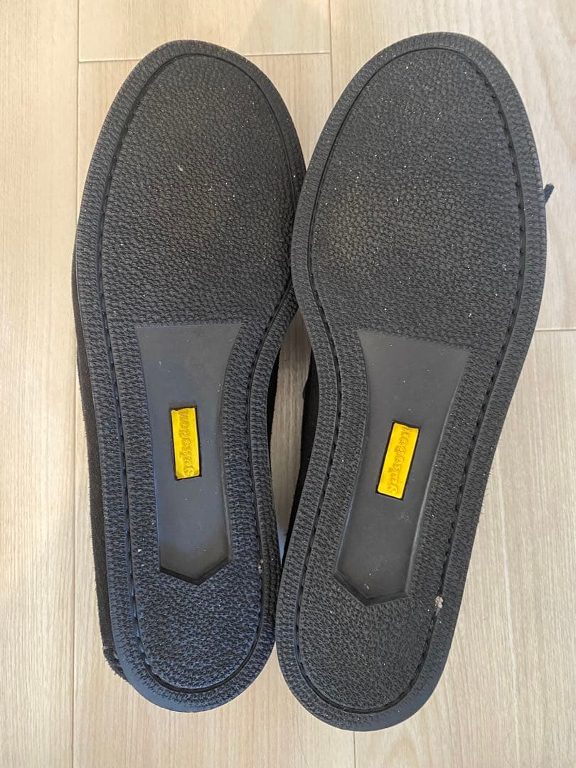 T*u様 yuketen ブラックスエード モカシンデッキシューズ　US9.5