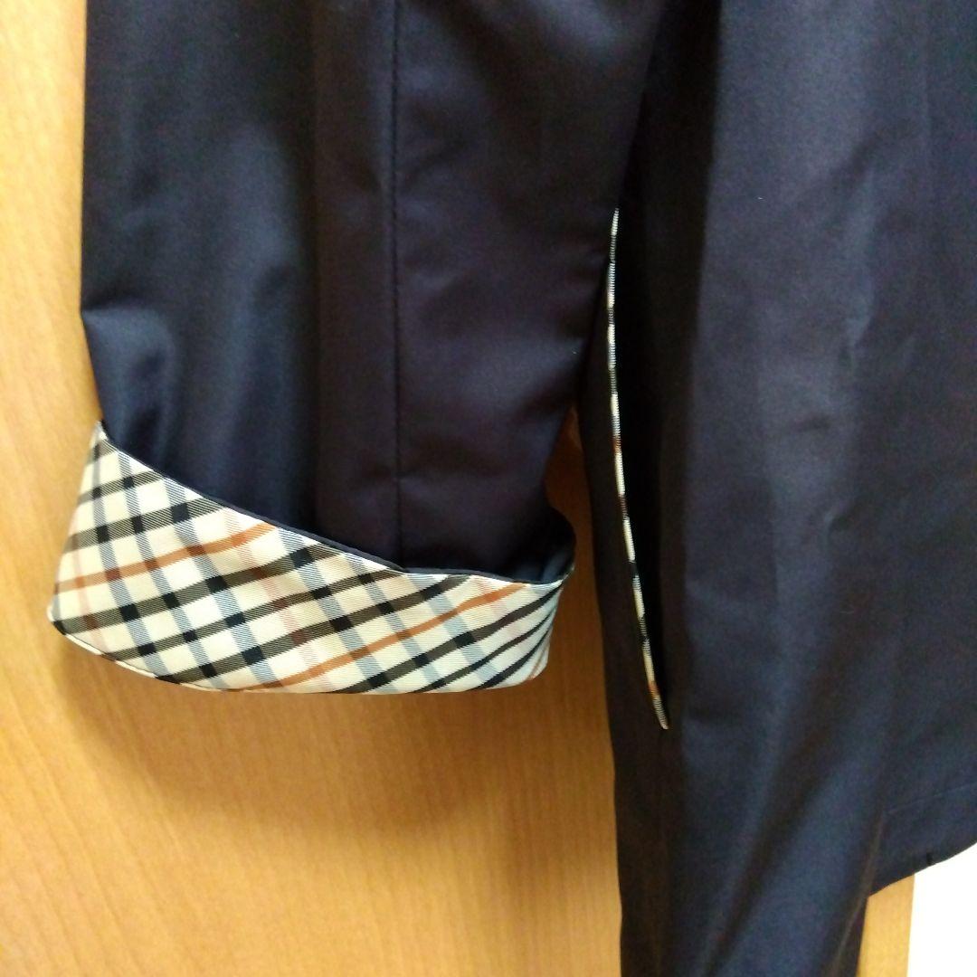 一昨年購入・定価85,000円★DAKS ダックス パーカー コート 38 濃紺