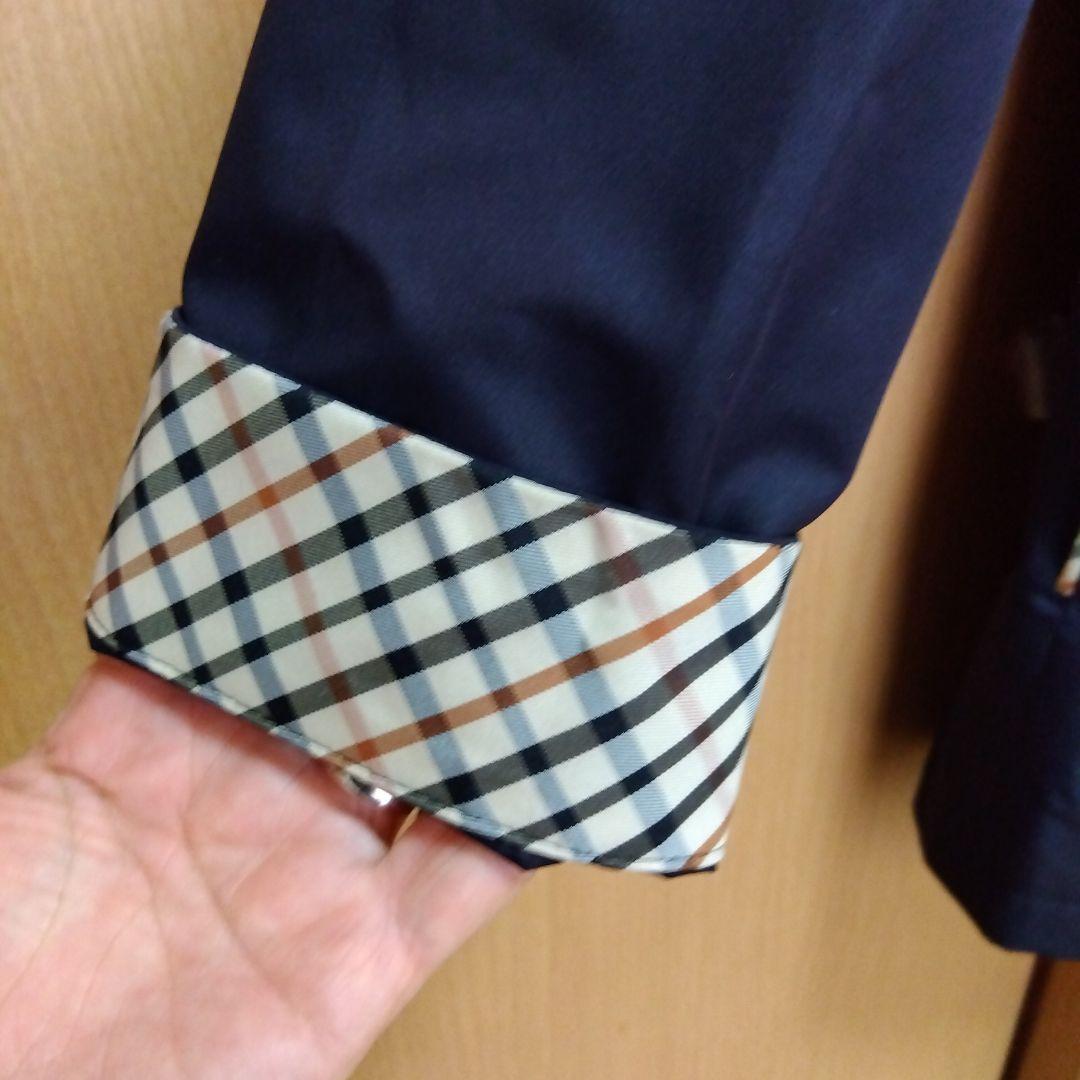一昨年購入・定価85,000円★DAKS ダックス パーカー コート 38 濃紺