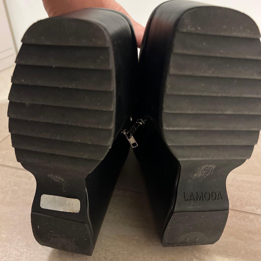 LAMODA ハートモチーフ プラットフォームブーツ ブーツ 24cm
