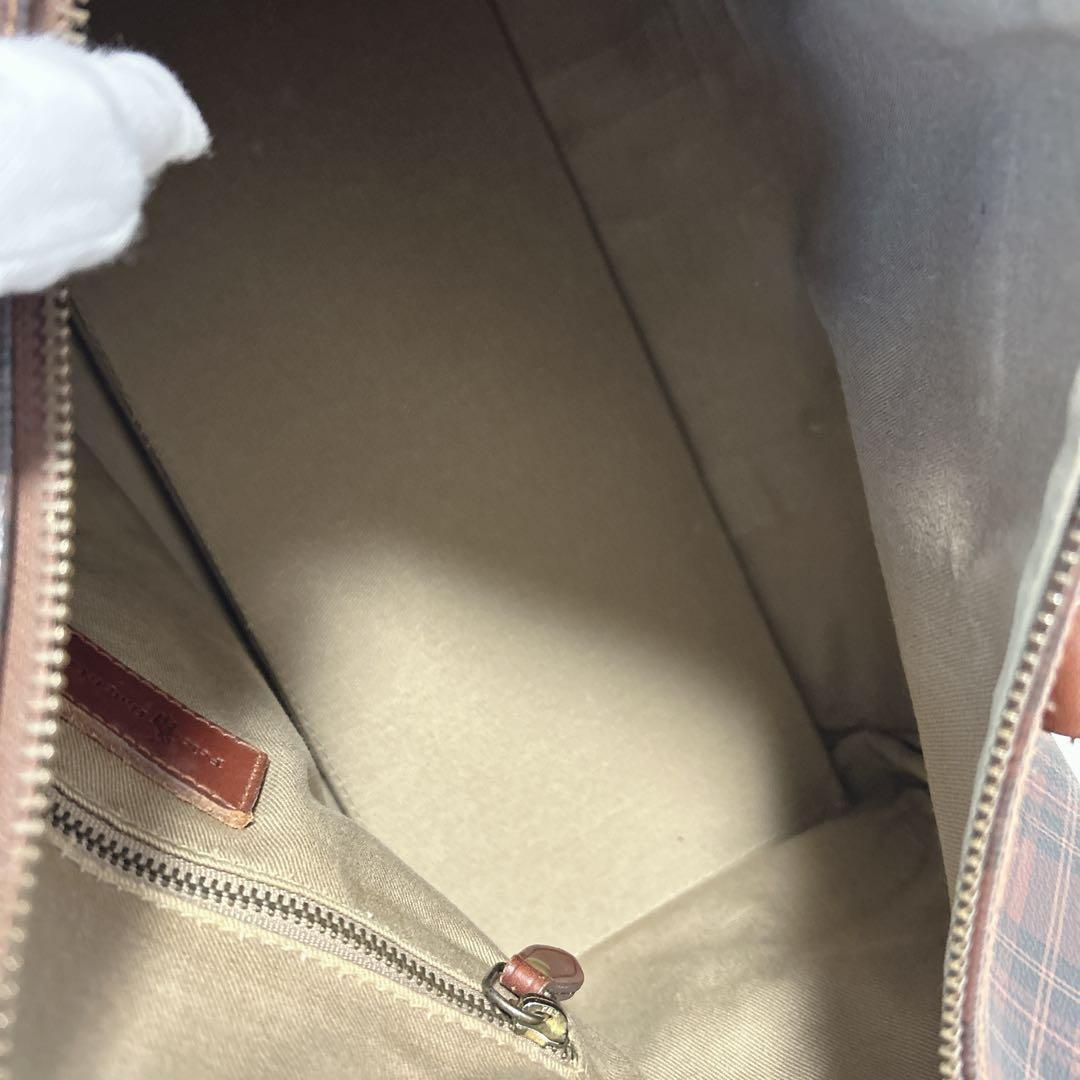 【良品】POLO ポロラルフローレン　ミニボストンバッグ　希少　レア　チェック柄