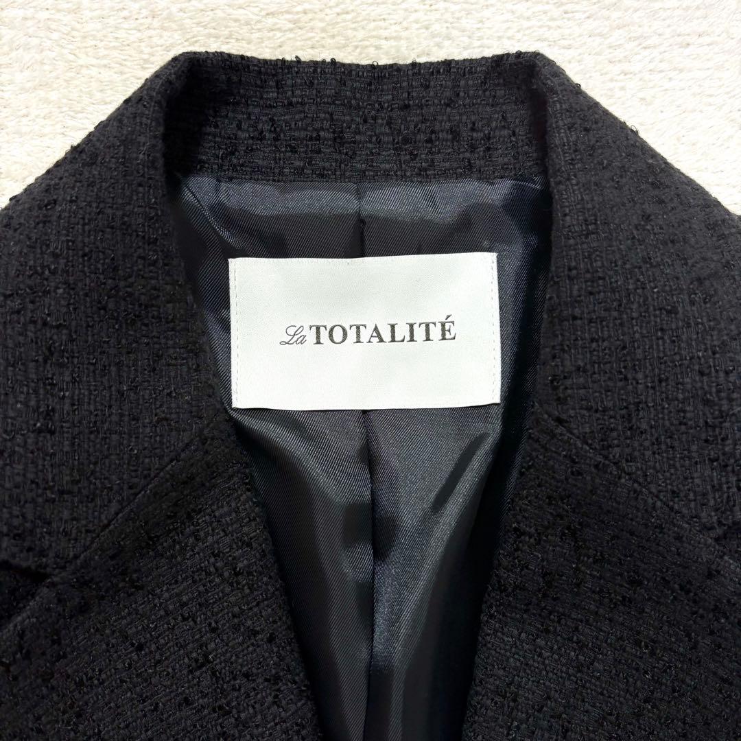 【新品】La TOTALITE ツイードパールWブレスト テーラードジャケット