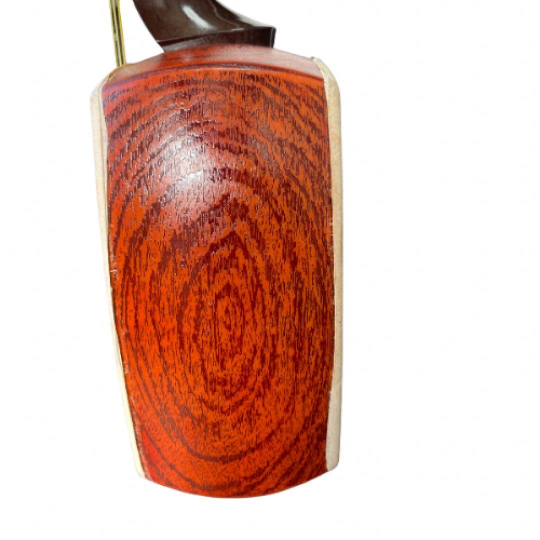 【皮良好】三味線 細棹 紫檀系 約94.5cm ケースなし 和楽器／現状品
