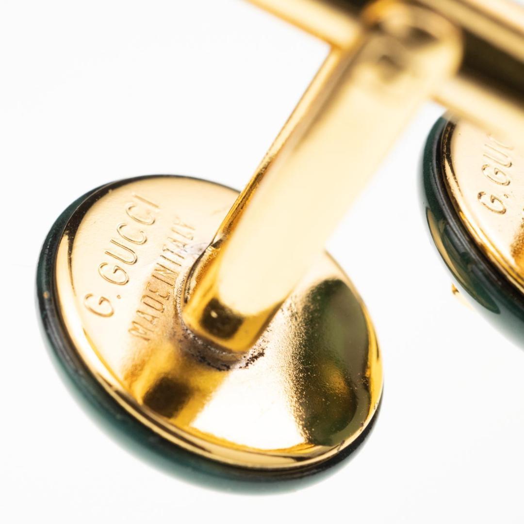 GUCCI オールドグッチ グリーンマーブル カフリンクス ビンテージ