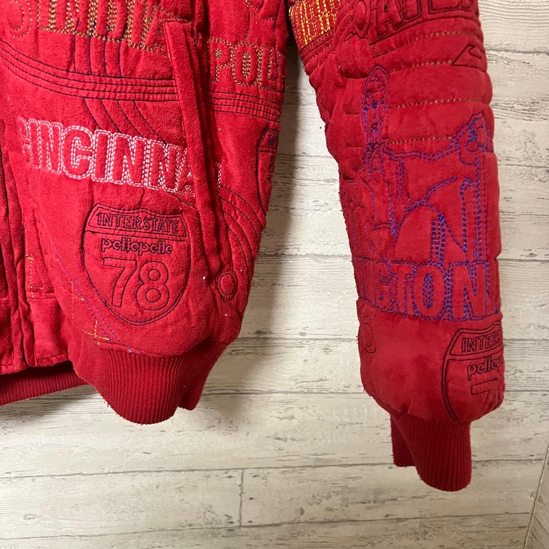 Pelle Pelle ゴールデンサイズ　激レア　レッド　ファージャケット