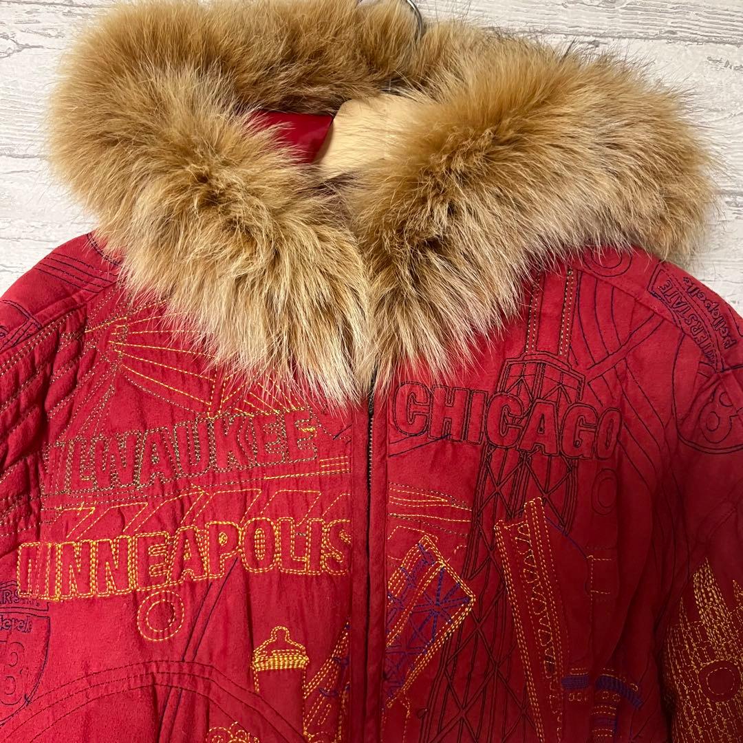 Pelle Pelle ゴールデンサイズ　激レア　レッド　ファージャケット