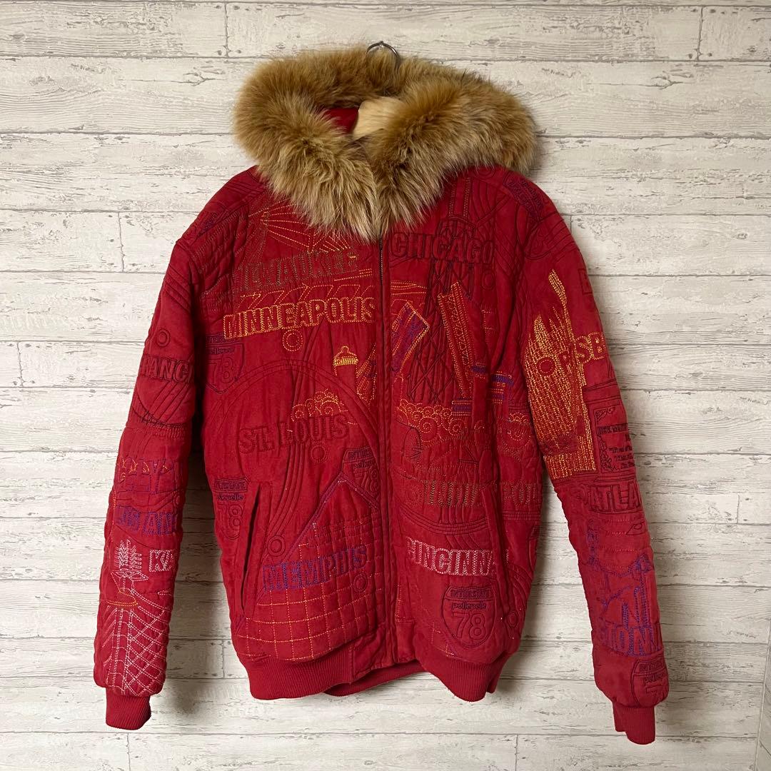 Pelle Pelle ゴールデンサイズ　激レア　レッド　ファージャケット