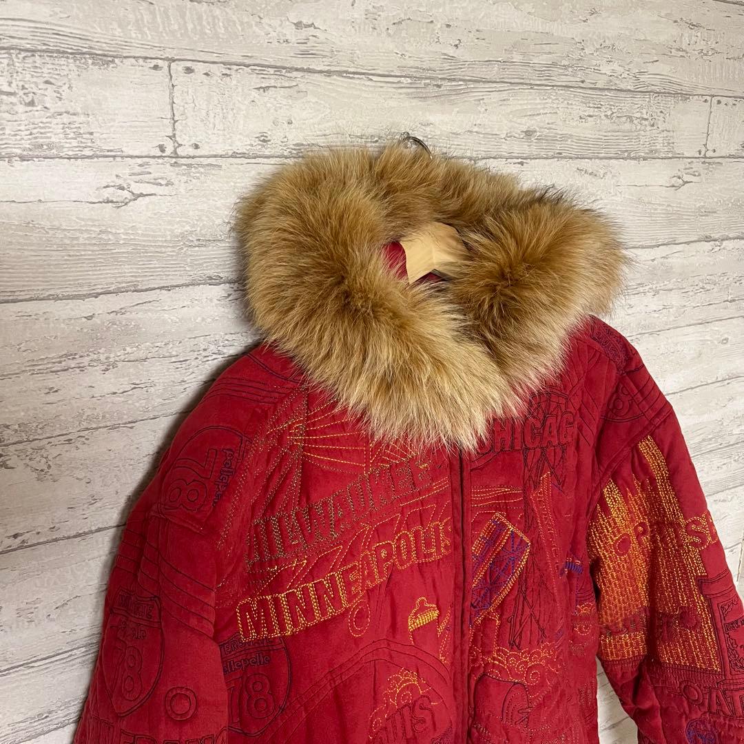 Pelle Pelle ゴールデンサイズ　激レア　レッド　ファージャケット