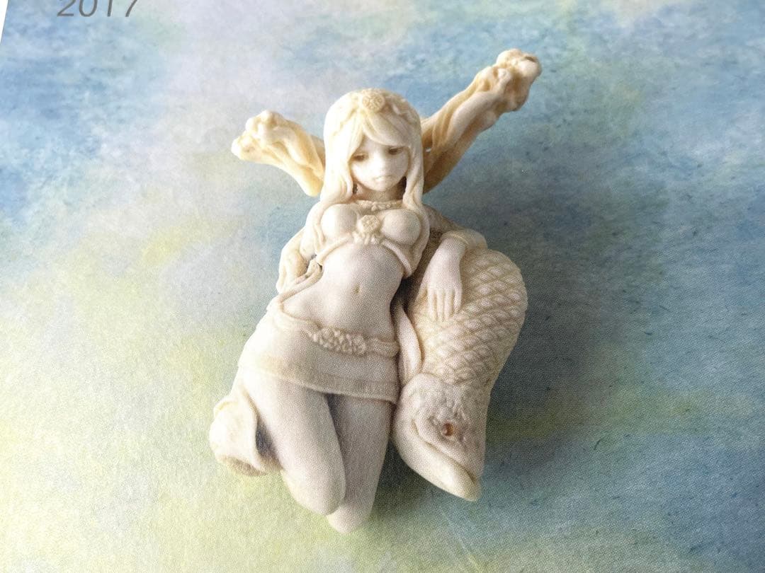永島信也 直筆サイン入 作品集＋個展DM多数 花影抄 図録 根付 木彫