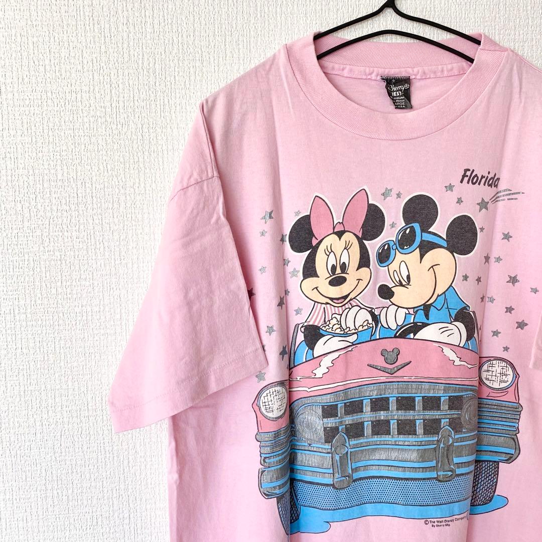 USA vintage 古着◇Disney ミッキー&ミニー BIG Tシャツ