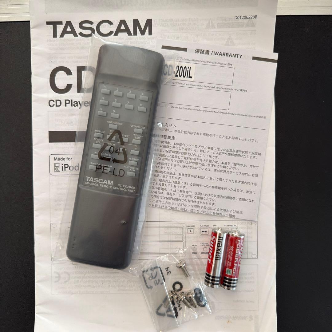 TASCAM CD-200iL CDプレーヤー