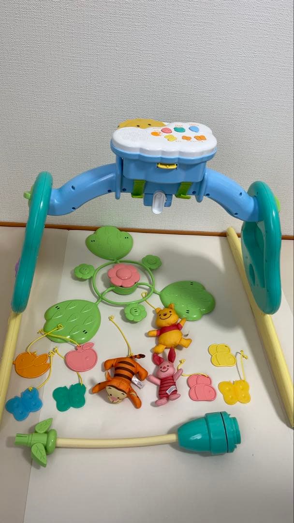 【24時間以内発送】くまのプーさん　えらべる回転6wayジムにへんしんメリー