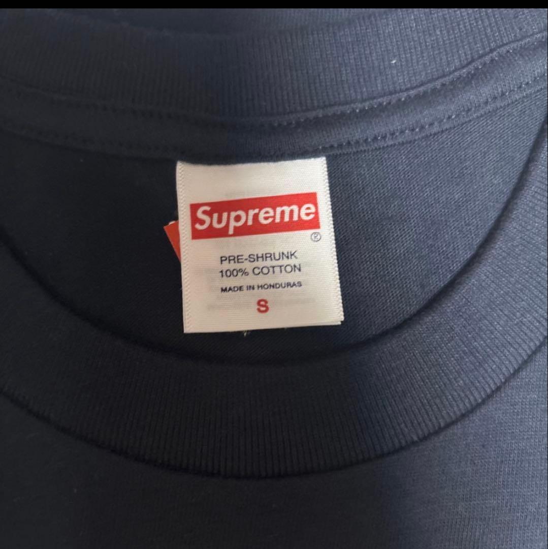 supreme wings tee navy Sサイズ