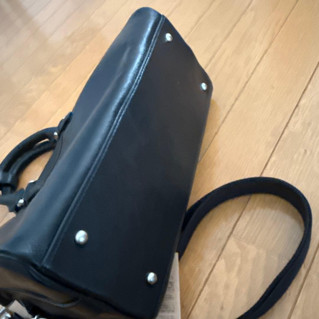 AVIREX ミニボストンバッグ ブラック 牛革