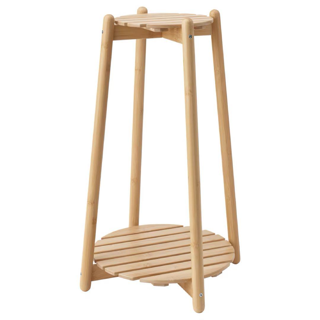 IKEA 限定コレクション　ダクシュース プラントスタンド　竹製　高さ60cm