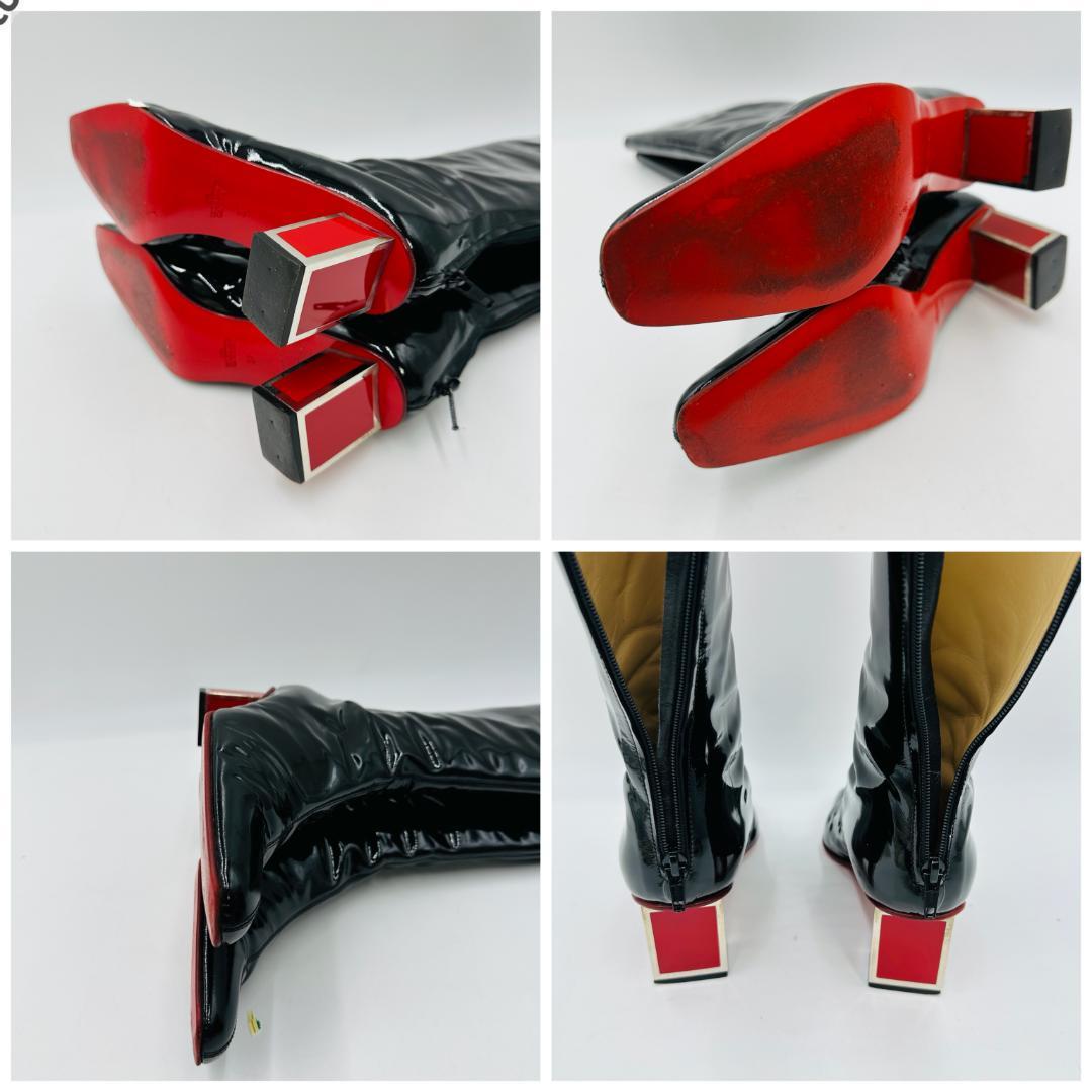 VALENTINO GARAVANI　エナメル　ロングブーツ　サイズ37 ⑤