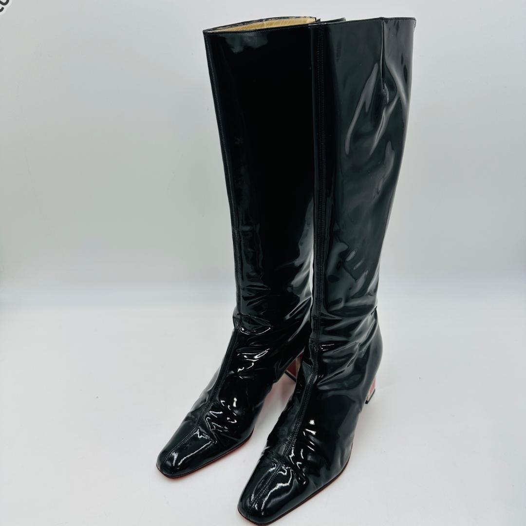 VALENTINO GARAVANI　エナメル　ロングブーツ　サイズ37 ⑤