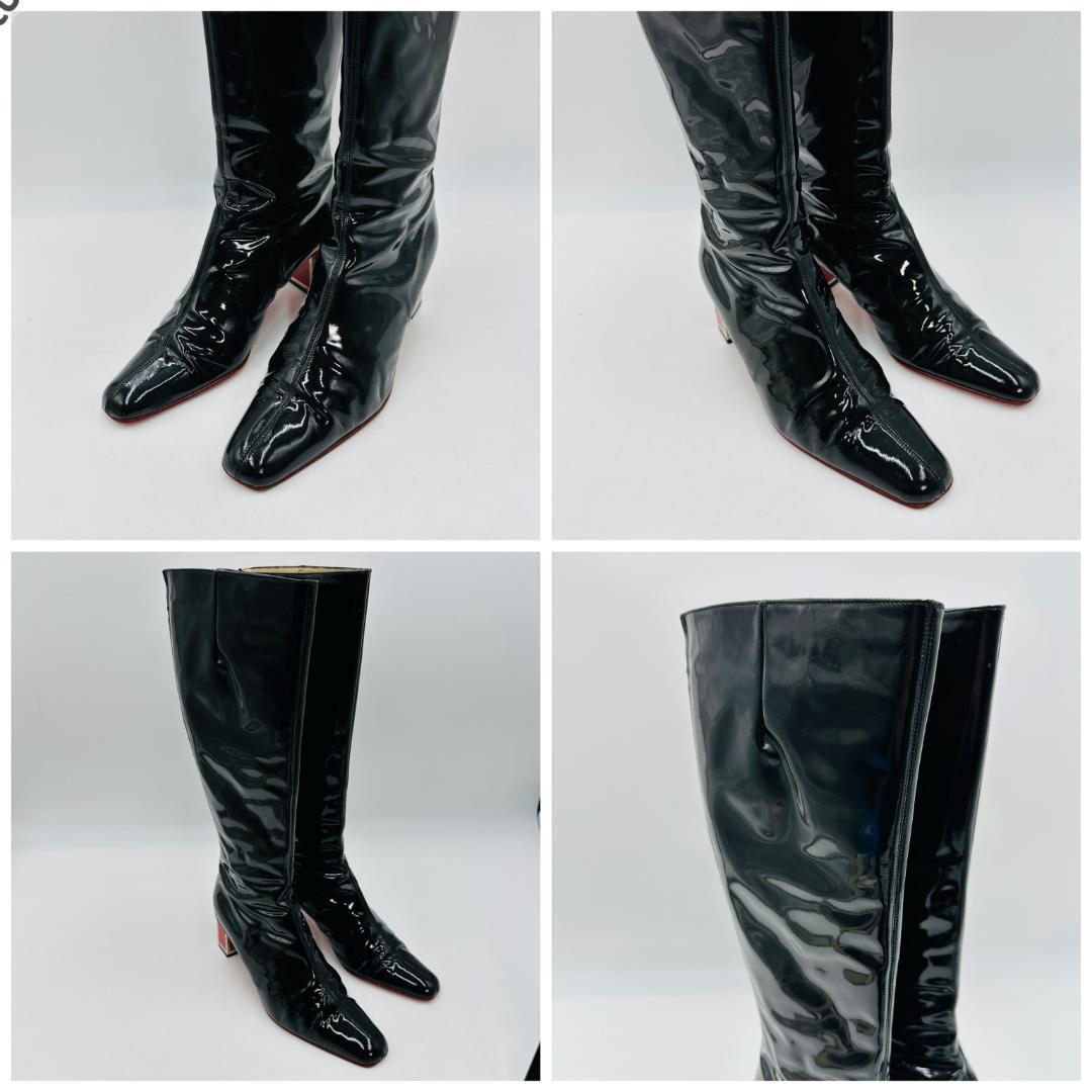 VALENTINO GARAVANI　エナメル　ロングブーツ　サイズ37 ⑤