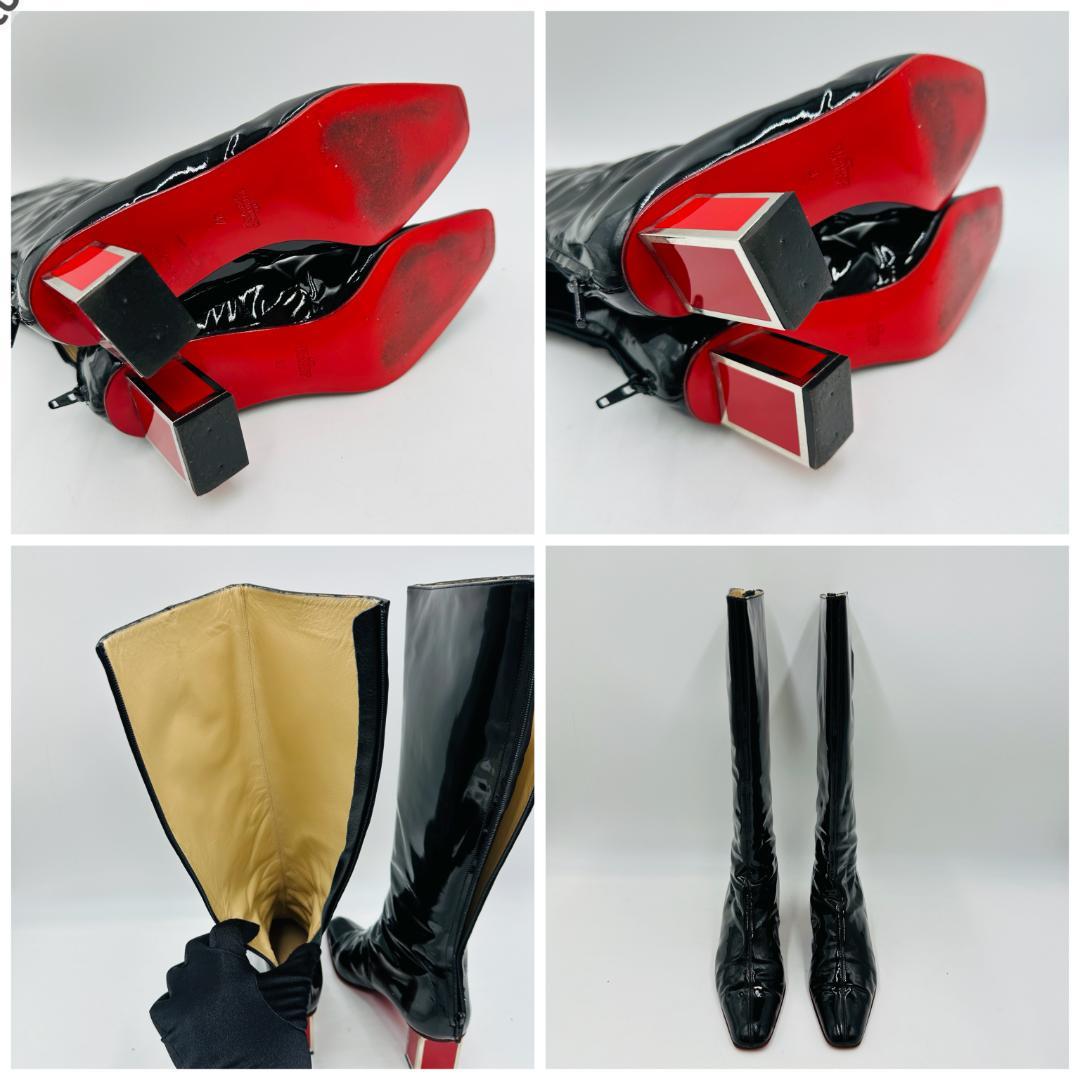 VALENTINO GARAVANI　エナメル　ロングブーツ　サイズ37 ⑤
