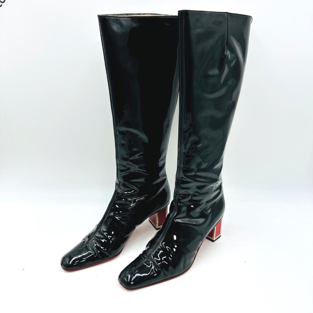 VALENTINO GARAVANI　エナメル　ロングブーツ　サイズ37 ⑤