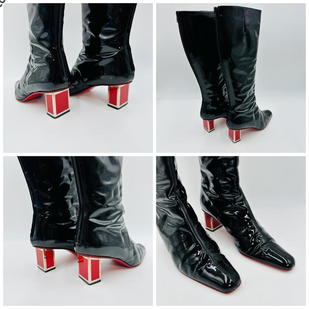 VALENTINO GARAVANI　エナメル　ロングブーツ　サイズ37 ⑤