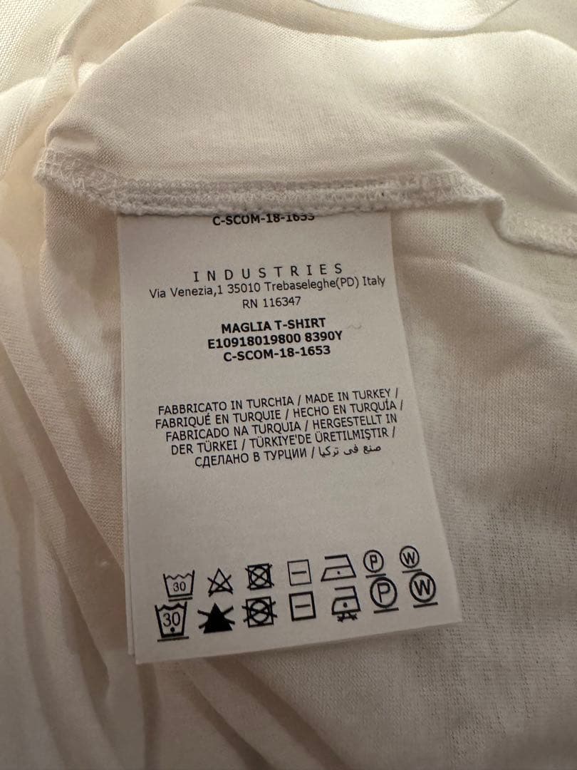 モンクレール　Tシャツ　ホワイト　白　サイズM 国内正規品
