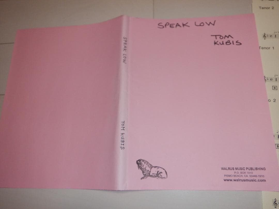 ビッグバンド楽譜「SPEAK LOW」TOM KUBIS