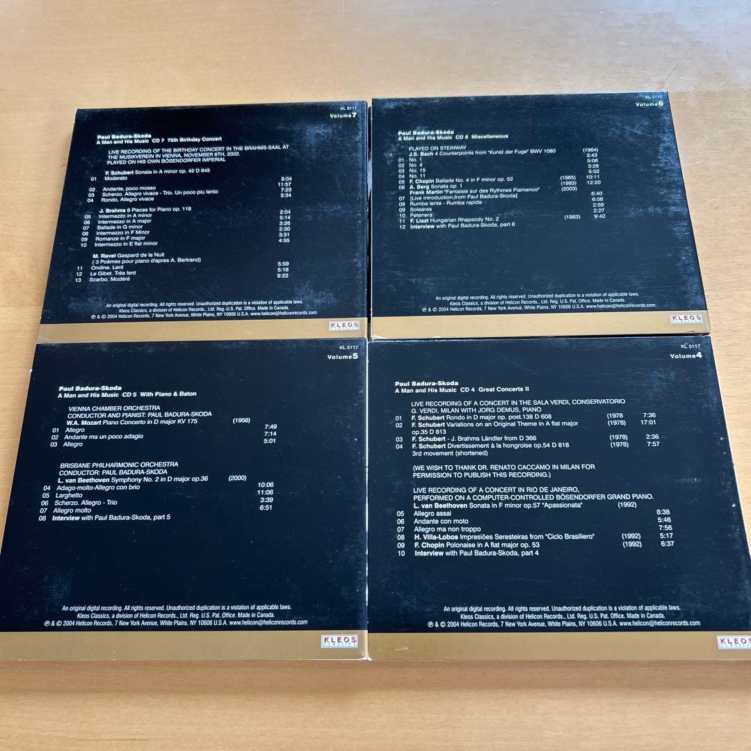 廃盤CDBOX7枚組　パウル・バドゥラ=スコダ / 人と音楽(7CD)75歳記念