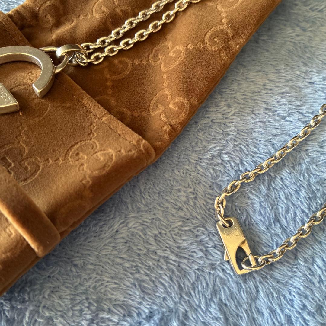 Gucciネックレス シルバー小傷はありますが全体的にきれいな状態です