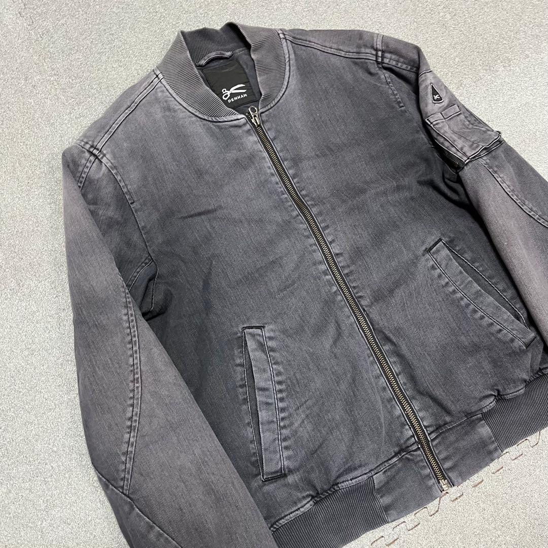 ジャケット・アウター 900 DENHAM APEX BOMBER Washed Black Sz S