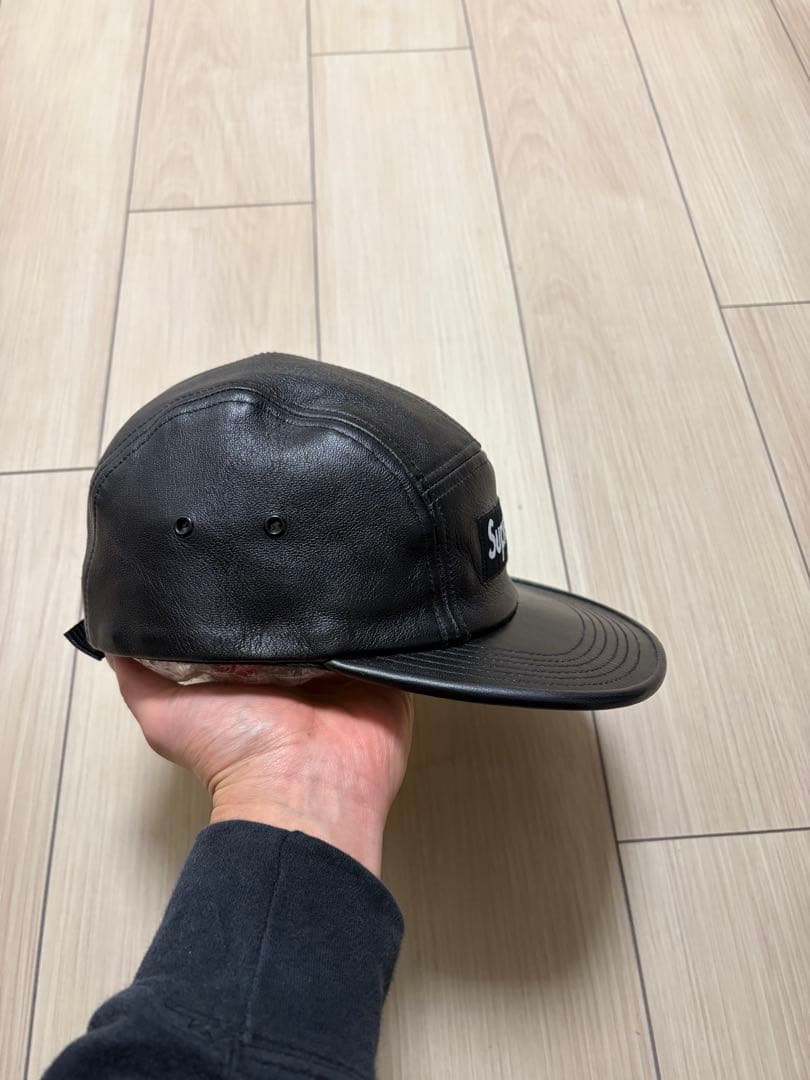 Supreme レザー キャップ MADE IN USA