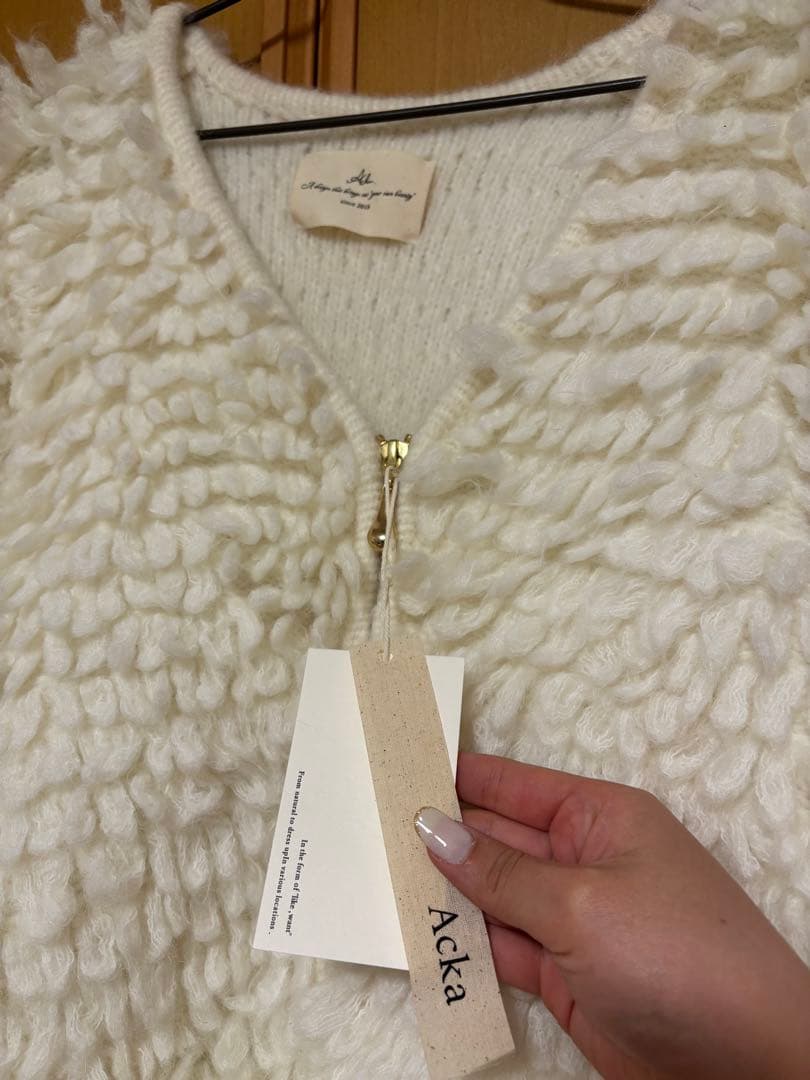 トップス acka loop knit cardigan