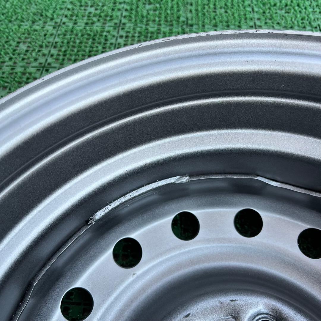 トヨタカローラルミオン オーリス 15インチスチールホイール シルバー色2本①