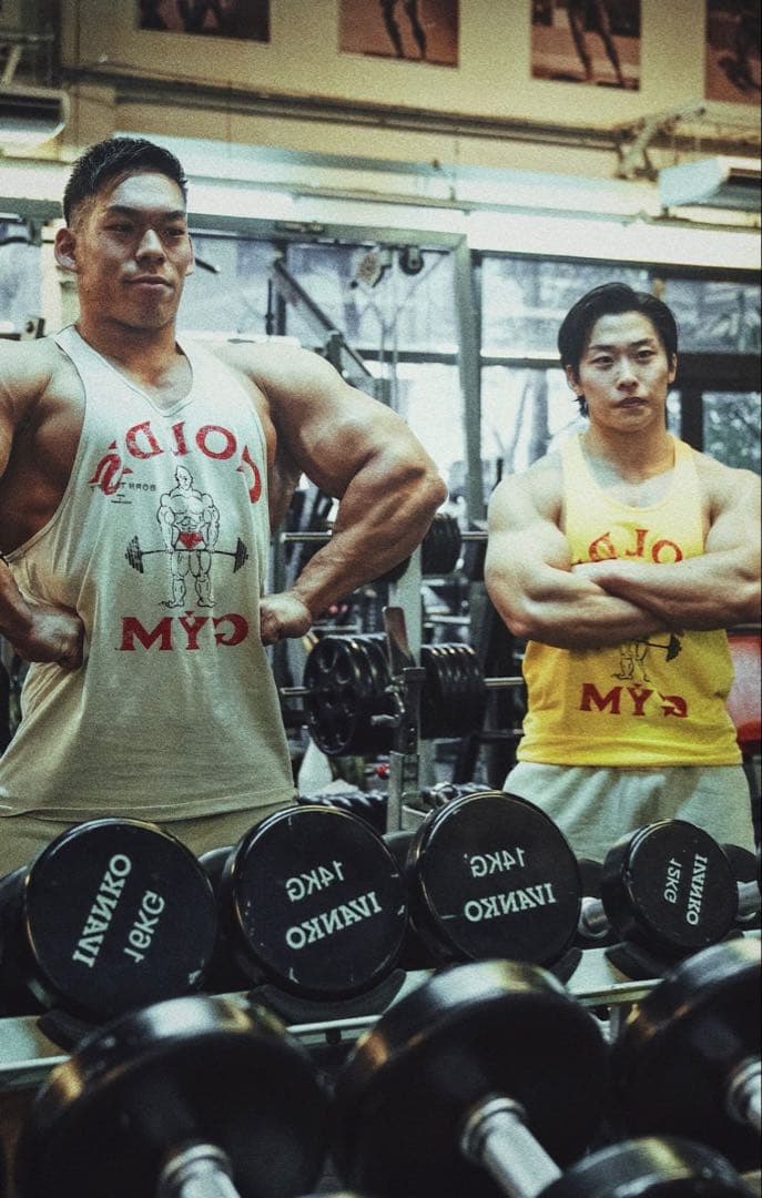 【完売品】LÝFT × GOLD'S GYM タンクトップ　イエロー　L